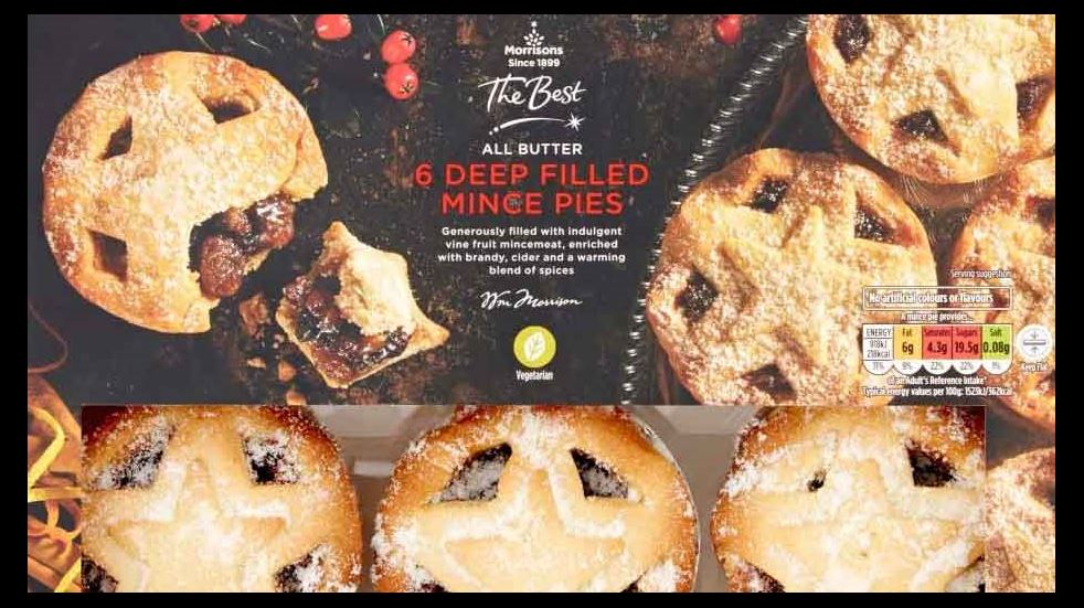 Mince pie taste test Morrisons mince pies